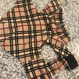 Dog plaid coat vest